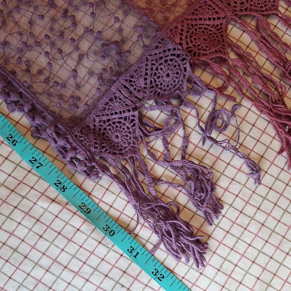 Lacey transparent scarf - Picture 4 of 7